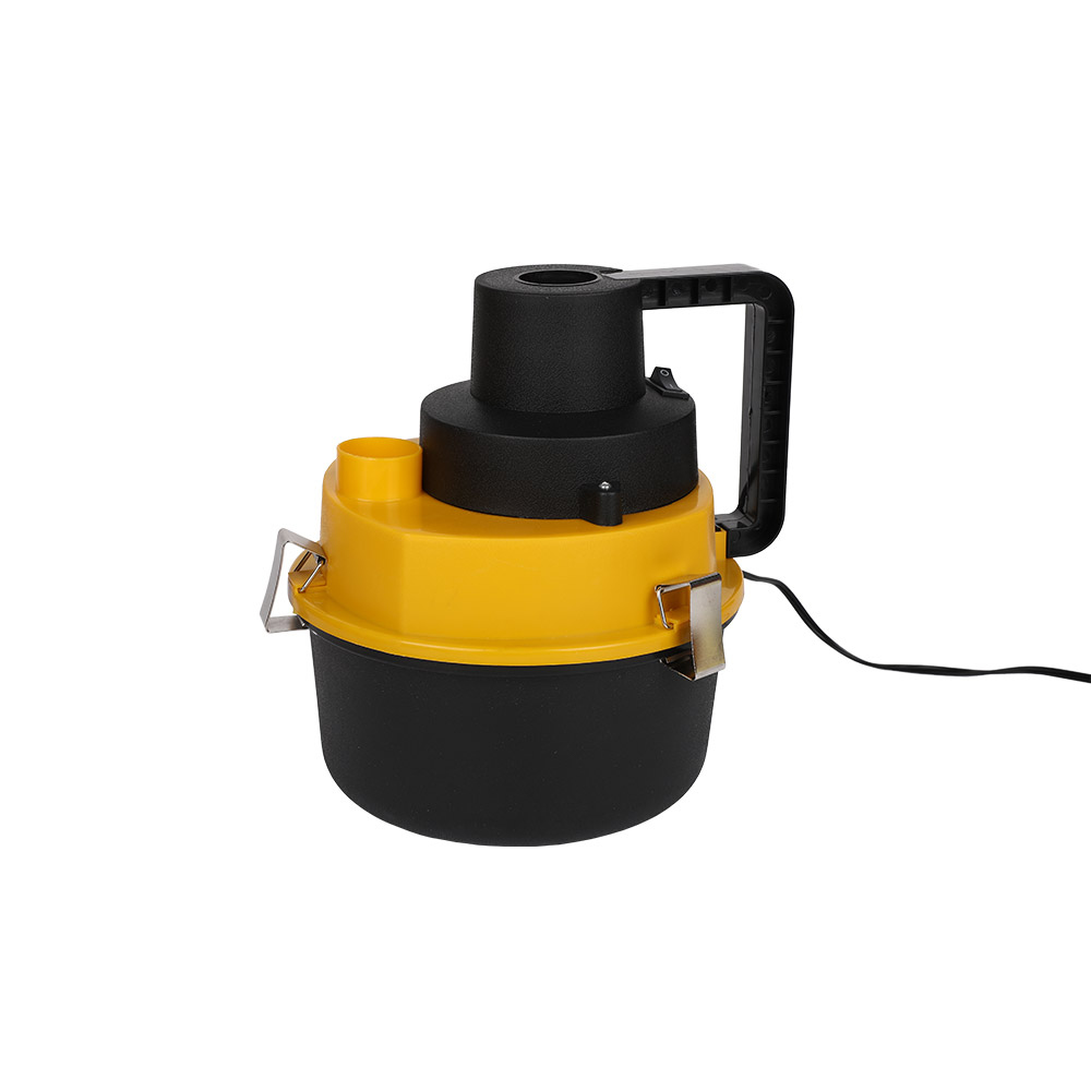 DC 12V 60W พร้อมเครื่องดูดฝุ่นในรถยนต์แบบพกพาสีเหลืองและสีดำ