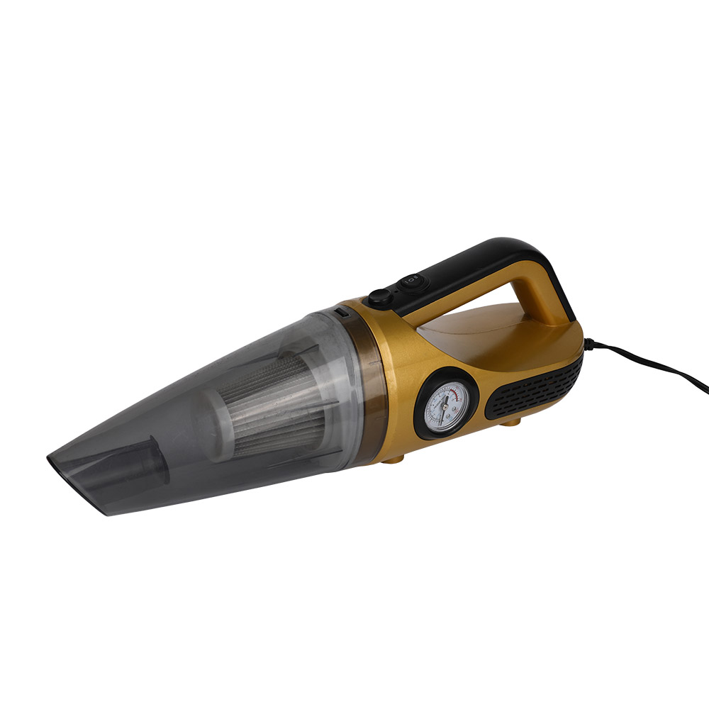 DC 12V 60W พร้อมที่เติมลมยาง 2 in 1 ฟังก์ชั่นเครื่องดูดฝุ่นในรถยนต์แบบพกพา